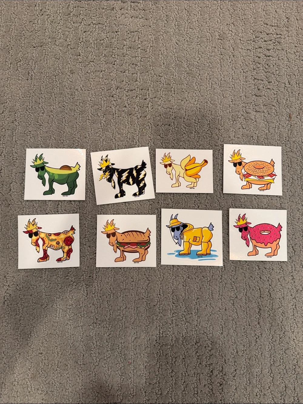 GOAT USA STICKER BUNDLE - set of 8!